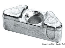 Anodo cilindro in zinco per Yamaha 6-350 HP