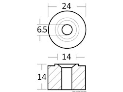 Anodo collettore 40/50/60 HP