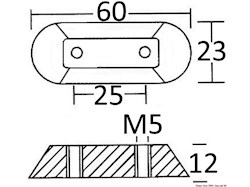 Anodo fuoribordo Honda alluminio