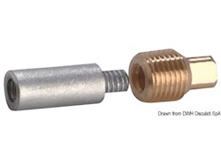 Anodo Volvo 85 mm x Ø 1/2’’ BSPT