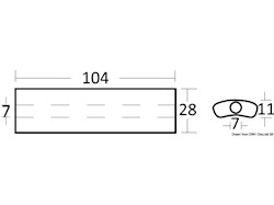 Anodo piastrina Volvo mm 104x28