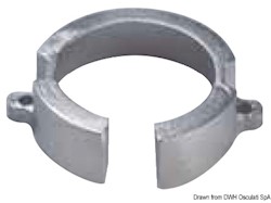 Anodo alluminio asse elica Mercruiser Bravo I