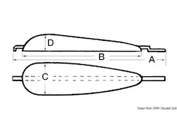 Anodo da saldare 2500 g Alluminio