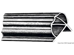 Profilo PVC flessibile per pontili 2,50 m