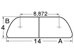 Profilo mezzo tondo inox mm 14