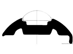 Base per profili PVC bianco 30 mm