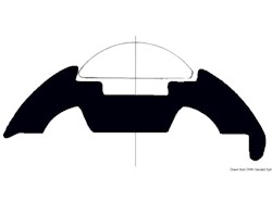 Base per profili PVC bianco 35 mm