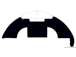 Base per profili PVC bianco 40 mm