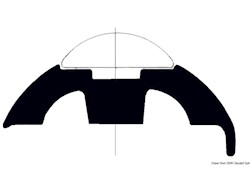 Base per profili PVC bianco 45 mm