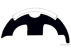 Base per profili PVC bianco 50 mm