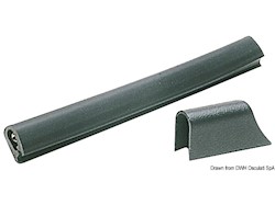 Profilo PVC mm 30 x 38 nero