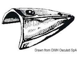 Terminale parabordo ottone cromato