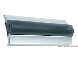 Profilo parabordo alluminio anodizzato 63 x 15 mm (barre da 6 m)