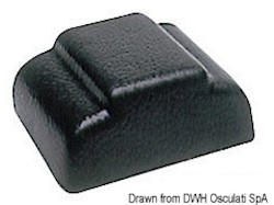 Terminale parabordo plastica nera per 44.494.10
