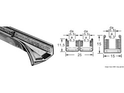 Profilo guida vetri scorrevoli resistente agli agenti atmosferici STAND-PRO