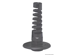 Kit passaparatia in nylon nero e flangia inox