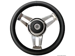 Volante con razze in acciaio inox