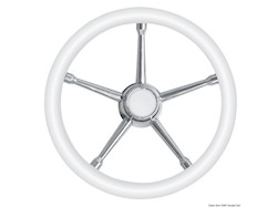 Volante A inox/bianco 350 mm
