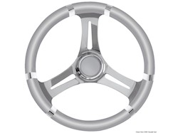 Volante B inox/grigio 350 mm