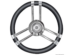 Volante C inox/avorio 350 mm