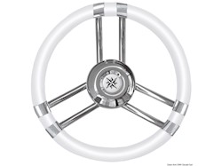 Volante C inox/bianco 350 mm
