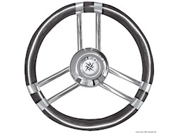 Volante C inox/carbonio 350 mm