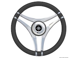 Volante IMPACT grigio Ø 350 mm con razze acciaio