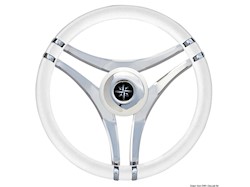 Volante IMPACT bianco Ø 350 mm con razze acciaio