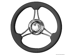 Volante razze curvo nero mm 350