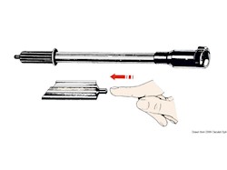Prolunga guida con bottone di massa