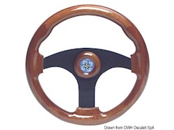 Volante mogano 3 razze 355 mm