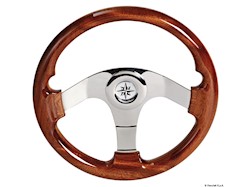 Volante iroko 3 razze inox 350 mm