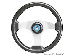 Volante Technic argento/carbonio