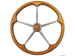 Timone inox teak 500 mm