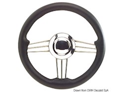 Volante inox lucido 370 mm