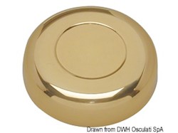 Tappo centrale in ottone per timoni