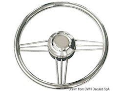 Volante inox lucido 370 mm