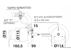 Pompa retro cruscotto UP33R