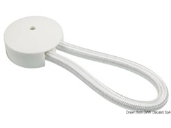 Gancio elastico bianco 80 mm