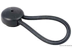 Gancio elastico nero 80 mm