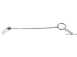 Piastra + cavo inox, con linguetta