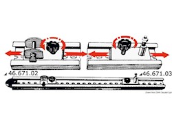 Rotaia inox 100 cm 28 x 29 mm