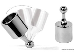 Cappuccio dritto per tubo mm 25