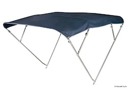 Capottina 4 archi Inox alta cm 180/190 blu