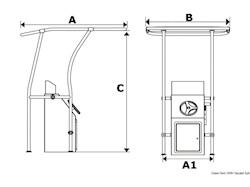 T-Top professionale in lega leggera 2000x1400