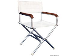 Sedia pieghevole Director vinile bianca