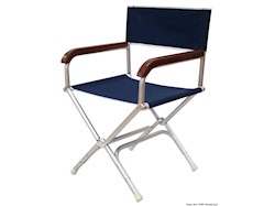 Sedia pieghevole Director poliestere blu