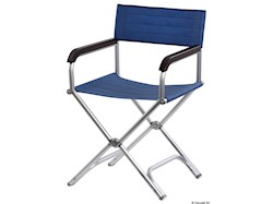 Sedia pieghevole Director poliestere blu