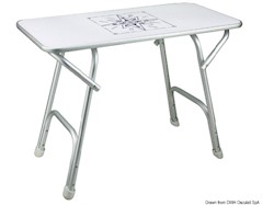 Tavolo pieghevole rettangolare 88 x 44 cm