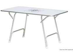Tavolo pieghevole rettangolare 130 x 73 cm